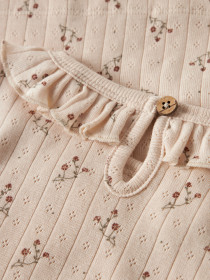 LIL ATELIER Rib Bluse Rachello Novelle Peach Flower